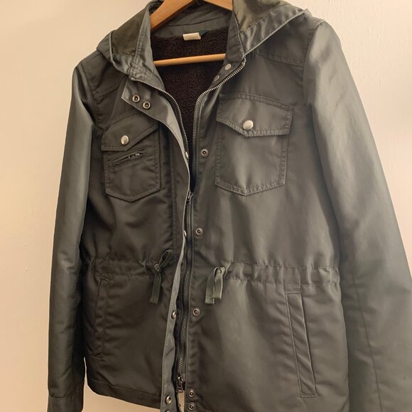 J.Crew dark green field jacket / parka - Picture 4 of 7